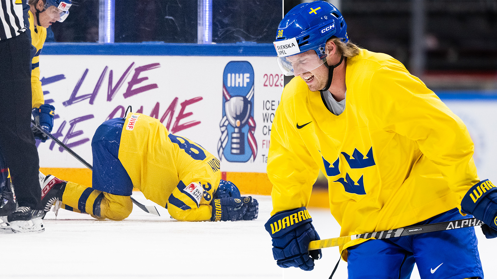 HOCKEYVM Rasmus Sandin missar kvartsfinalen mot Lettland